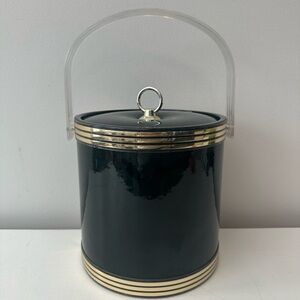 Art Deco Green Marble Ice Bucket